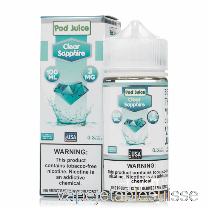 Vape Suisse Saphir Clair - Jus De Dosette - 100ml 12mg